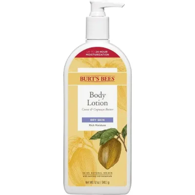 バーツビーズ ココア&クプアスバター ボディローション ポンプボトル 約340g Burt's Bees Cocoa Cupuacu Butter Body Lotion 12 oz. pump bottle 【お取り寄せ商品】