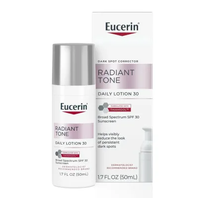 ユーセリン ラディアントトーン デイリーフェイスローション SPF30 50ml Eucerin Radiant Tone Daily Face Lotion Broad Spectrum SPF 30, 1.7 Fl Oz Bottle 【お取り寄せ商品】