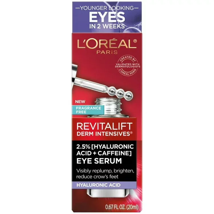 ロレアル パリ リバイタリフト カフェイン アイセラム 20mL L'Oreal Paris Revitalift Caffeine Eye Serum 0.67 fl oz 【お取り寄せ商品】
