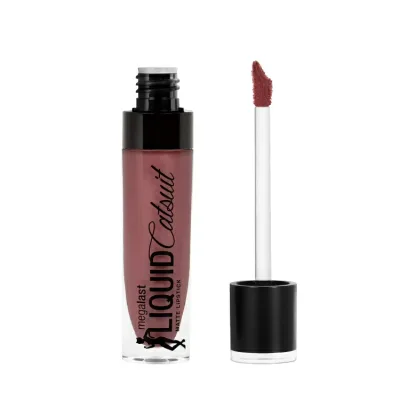 ウェットアンドワイルド メガラスト リキッドキャットスーツ マットリップスティック レベルローズ 約6g Wet n Wild MegaLast Liquid Catsuit Matte Lipstick - Rebel Rose 0.21 oz 【お取り寄せ商品】