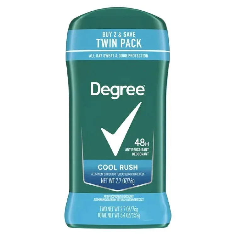 ディグリー メンズ オリジナル デオドラント クールラッシュ 77g 2本セット Degree Men Original Antiperspirant Deodorant for Men Cool Rush Twin Pack, 2.7oz 【お取り寄せ商品】