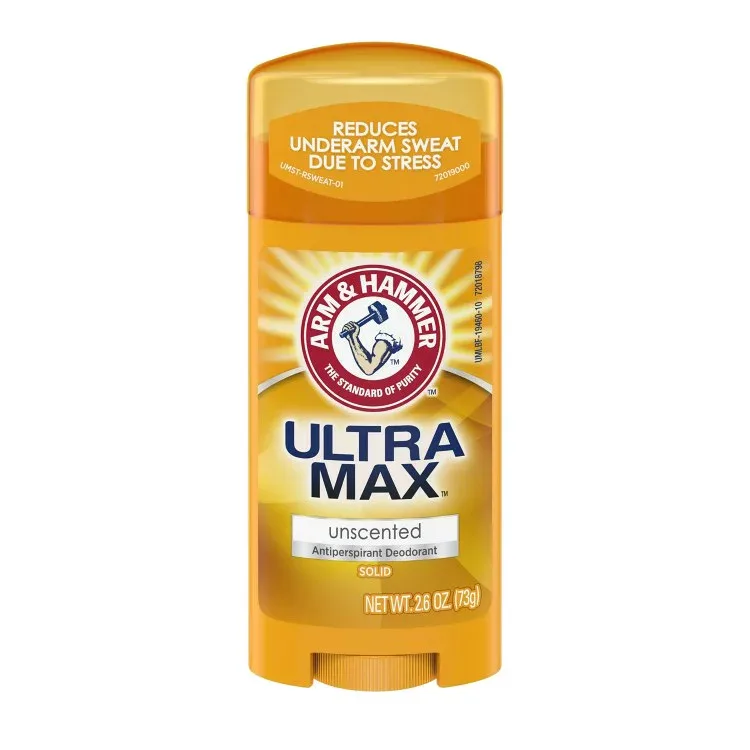 アーム&ハンマー ウルトラマックス 固形タイプデオドラント 無香料 74g ARM & HAMMER ULTRA MAX Solid Deodorant, Unscented, 2.6 oz 【お取り寄せ商品】