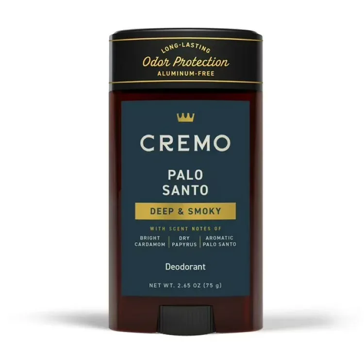 クレモ パロサント アルミニウムフリー デオドラント 男性用 75g Cremo Palo Santo Aluminum Free Deodorant for Men, 2.65oz 【お取り寄せ商品】