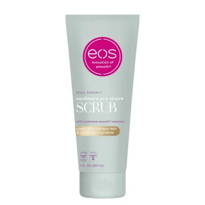 イオス カシミア スキンコレクション プレシェーブ ボディスクラブ バニラカシミア 乾燥肌用 7オンス eos Cashmere Skin Collection- Pre-Shave Body Scrub Vanilla Cashmere for Dryness 7 oz 【お取り寄せ商品】