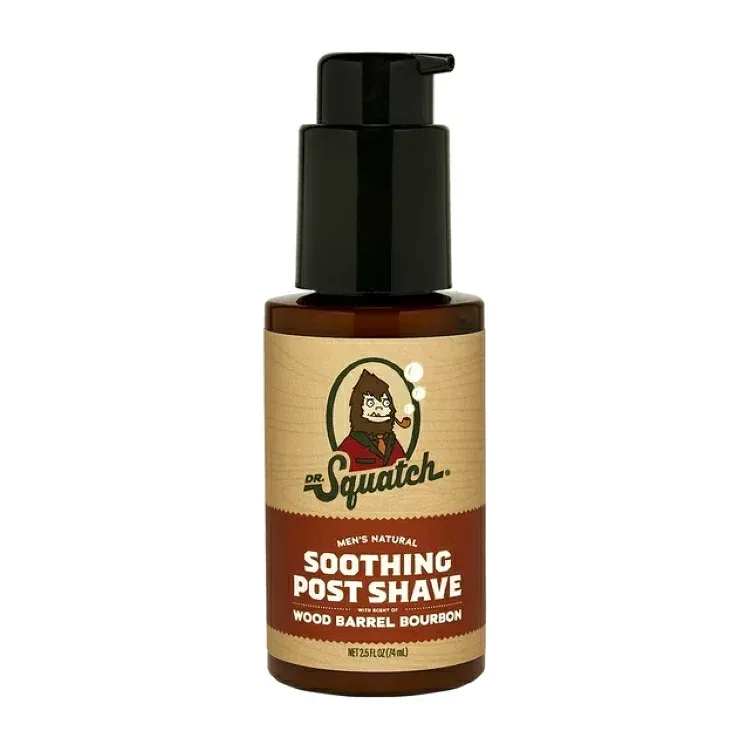 ドクタースクワッチ メンズ ナチュラル アフターシェーブ ウッドバレルバーボン 75mL Dr. Squatch Post Shave for MenWood Barrel Bourbon (2.5 fl oz) 【お取り寄せ商品】