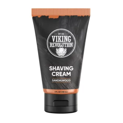 バイキングレボリューション メンズ シェーブクリーム サンダルウッド 150mL Viking Revolution, Shave Cream Sandalwood, 5 fl oz. 【お取り寄せ商品】