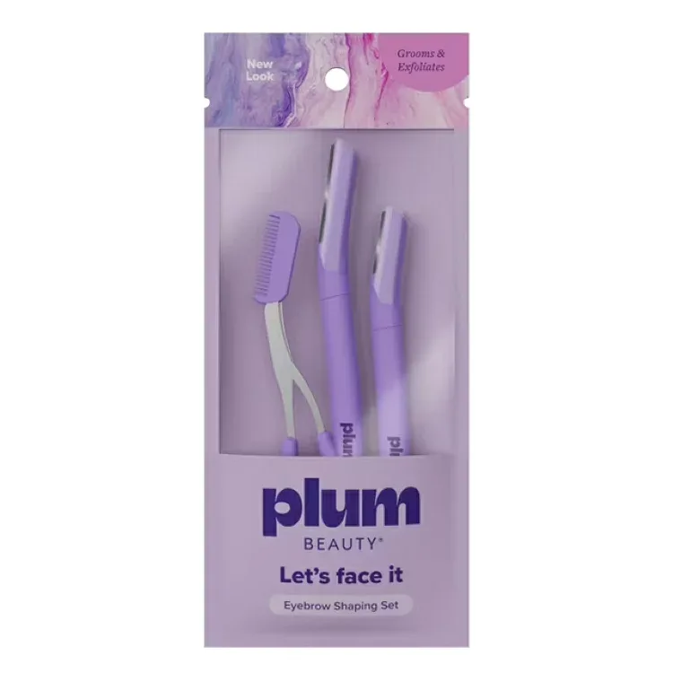 プラムビューティ 眉ケアツールセット 3点 Plum Beauty Eyebrown Shaping Tool Set 3pc 【お取り寄せ商品】
