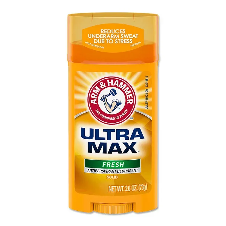 アームアンドハンマー ウルトラマックス デオドラントスティック 73g (2.6oz) フレッシュな香り ARM & HAMMER ULTRAMAX Solid Antiperspirant Deodorant Stick Fresh メンズ