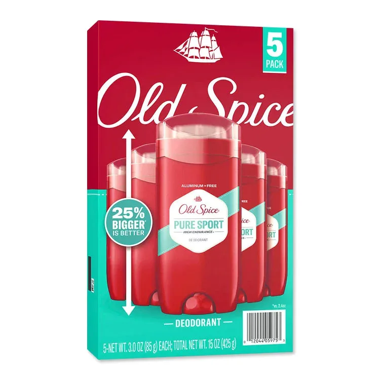 オールドスパイス ハイエンデュランス デオドラント(アルミニウムフリー) ピュアスポーツ Old Spice Deodorant for Men Pure Sport High Endurance 3 oz 5-pack【アメリカコストコ品】