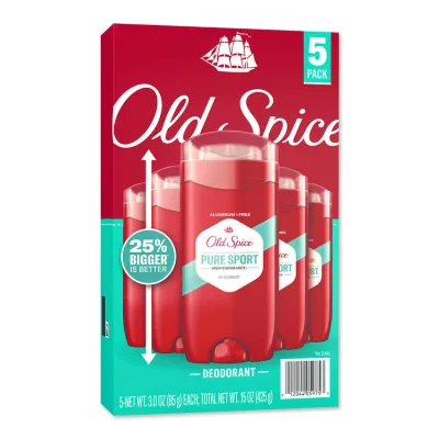 オールドスパイス ハイエンデュランス デオドラント(アルミニウムフリー) ピュアスポーツ Old Spice Deodorant for Men Pure Sport High Endurance 3 oz 5-pack【アメリカコストコ品】