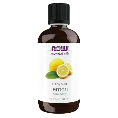 ナウフーズ エッセンシャルオイル レモン 118ml (4floz) NOW Foods Lemon Oil アロマ 精油 リフレッシュ 爽やか クリア すっきり シトラス 柑橘