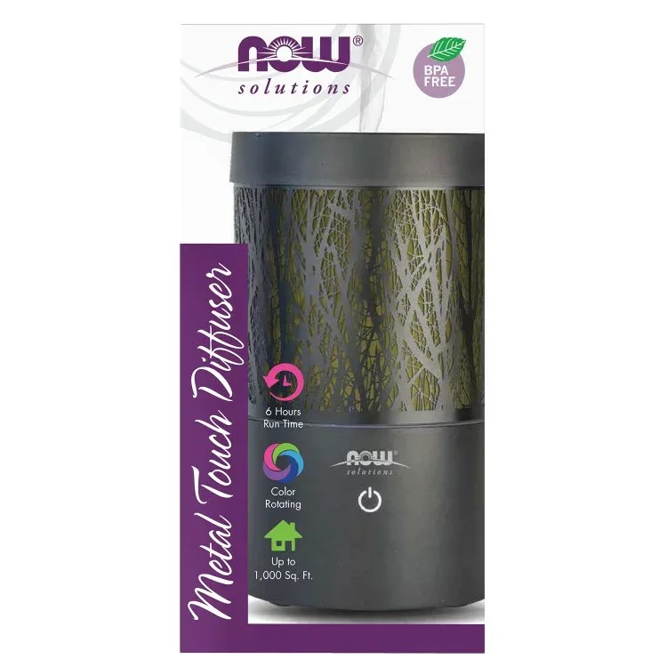 ナウフーズ メタルタッチ 超音波オイルディフューザー NOW Foods Metal Touch Ultrasonic Oil Diffuser 超音波式 エッセンシャルオイルディフューザー デュフューザー