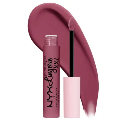 NYX プロフェッショナル メイクアップ リップランジェリー XXL スムースマット リキッドリップスティック アンレースド NYX Professional Makeup Lip Lingerie XXL Smooth Matte Liquid Lipstick, Unlaced 【お取り寄せ商品】