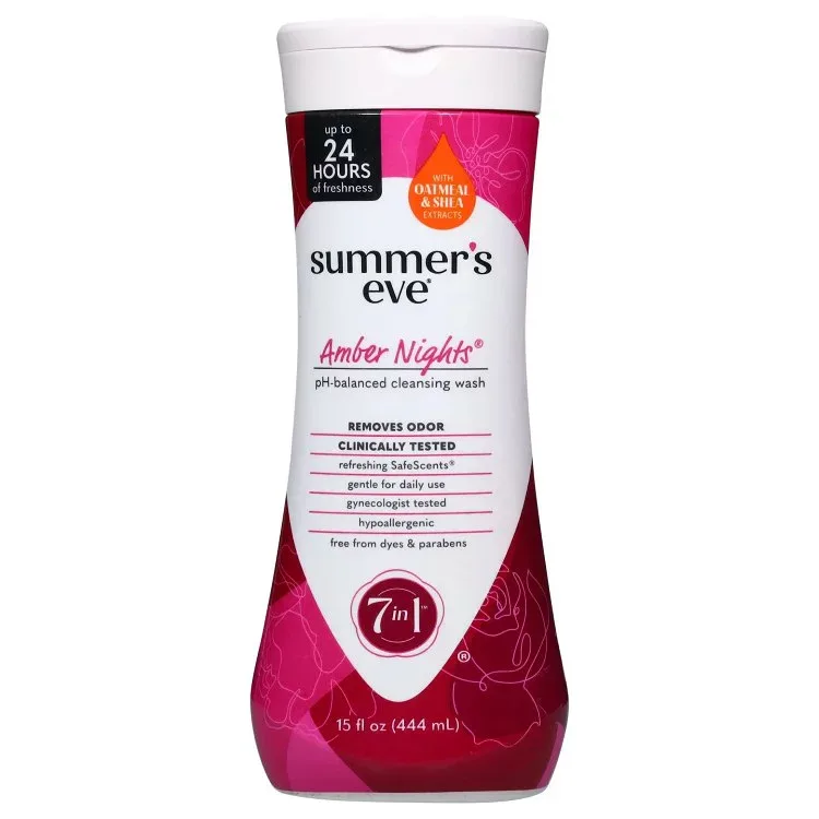 サマーズイブ フェミニンウォッシュ アンバーナイツ オート&シアエキス配合 470ml Summer's Eve Amber Nights Feminine Wash with Oat & Shea Extracts, Removes Odor, 15 fl oz 【お取り寄せ商品】