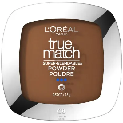 ロレアル パリ トゥルーマッチ スーパーブレンド オイルフリー メイクアップパウダー ココア 約9g L'Oreal Paris True Match Super Blendable Oil Free Makeup Powder, Cocoa, 0.33 oz 【お取り寄せ商品】