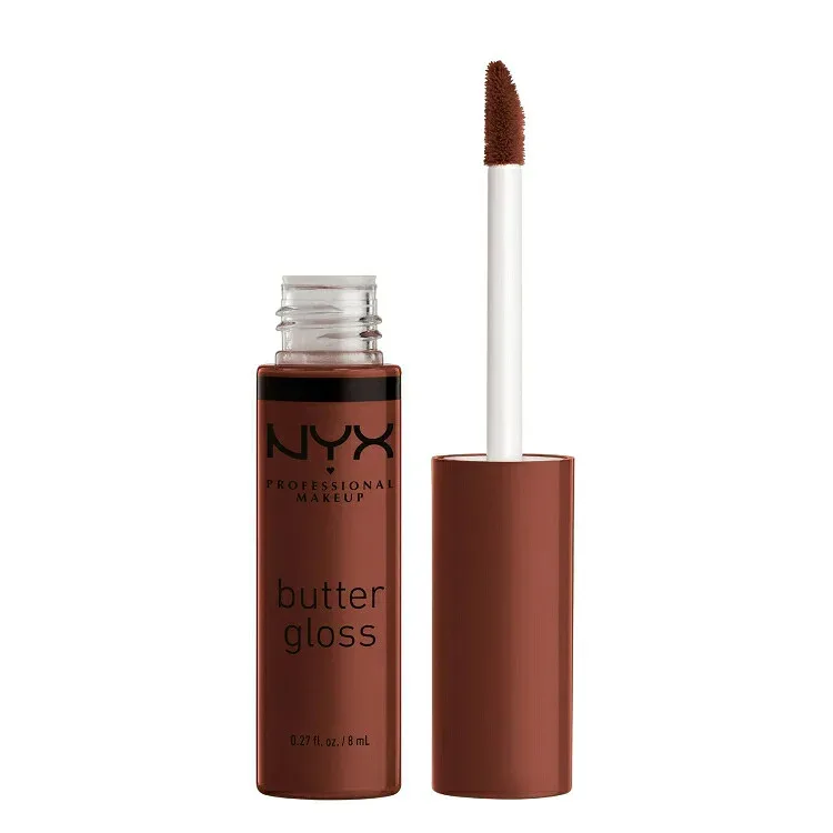 NYXプロフェッショナルメイクアップ バターグロス ノンスティックリップグロス ブラウニー ドリップ NYX Professional Makeup Butter Gloss, Non-Sticky Lip Gloss, Brownie Drip 【お取り寄せ商品】