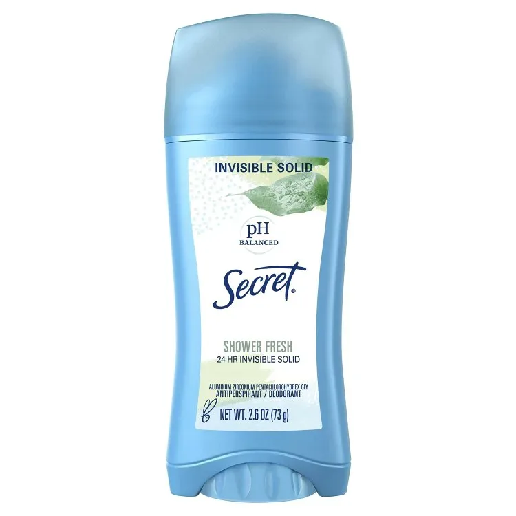 シークレット インビジブル ソリッド デオドラント シャワーフレッシュ 約73g Secret Invisible Solid Antiperspirant Deodorant Shower Fresh 2.6 oz 【お取り寄せ商品】
