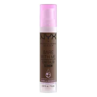 ニックス プロフェッショナル メイクアップ ベアウィズミー コンシーラーセラム ディープ 約9.5mL NYX Professional Makeup Bare With Me Concealer Serum, Medium Coverage, Deep, 0.32 fl oz 【お取り寄せ商品】