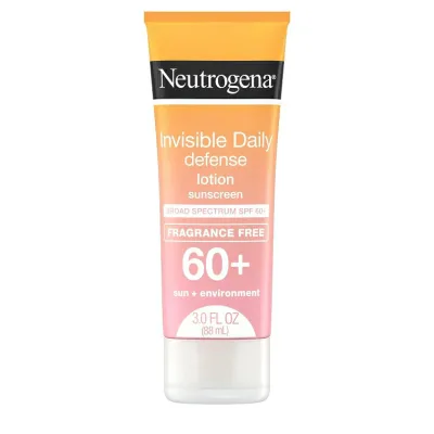 ニュートロジーナ インビジブル デイリーディフェンス 日焼け止めローション SPF60+ 88mL Neutrogena Invisible Daily Defense Sunscreen Lotion, SPF 60+, 3.0 oz 【お取り寄せ商品】
