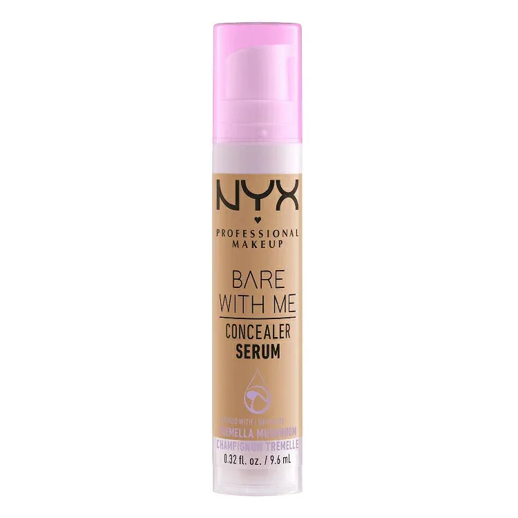 ニックス プロフェッショナル メイクアップ ベアウィズミー コンシーラーセラム ミディアム 約9.5mL NYX Professional Makeup Bare With Me Concealer Serum, Medium Coverage, Medium, 0.32 fl oz 【お取り寄せ商品】