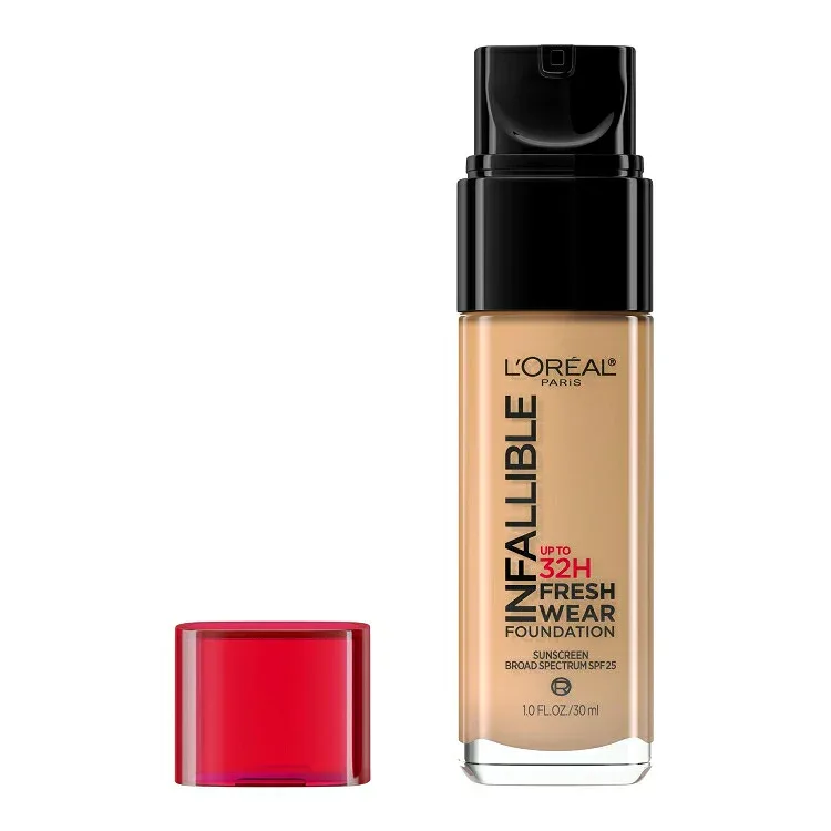 ロレアル パリ インファリブル フレッシュウェア リキッドファンデーション 24H 482 ラディアントサン 約30mL L'Oreal Paris Infallible Fresh Wear 24 Hr Liquid Foundation Makeup, 482 Radiant Sun, 1 oz 【お取り寄せ商品】