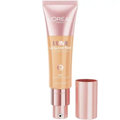 ロレアル パリ ルミ ル グロウ スキンティント ファンデーション 130 ウォーム 約25mL L'Oreal Paris Lumi Le Glow Skin Tint Foundation Makeup, 130 Warm, 0.85 fl oz 【お取り寄せ商品】