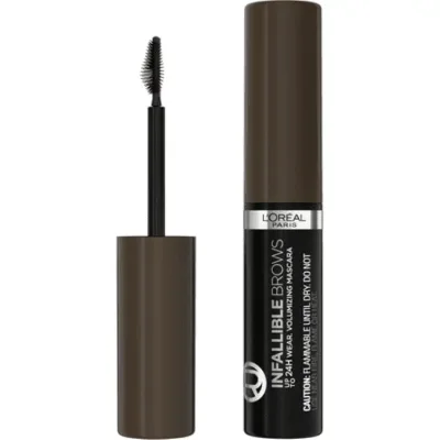 ロレアル パリ インファリブル ボリューマイジング 24時間 ブロウマスカラ 3.0 ソフトブラック 約4mL L'Oreal Paris Infallible Volumizing 24H Wear Brow Mascara, 3.0 Soft Black, 0.13 fl oz 【お取り寄せ商品】