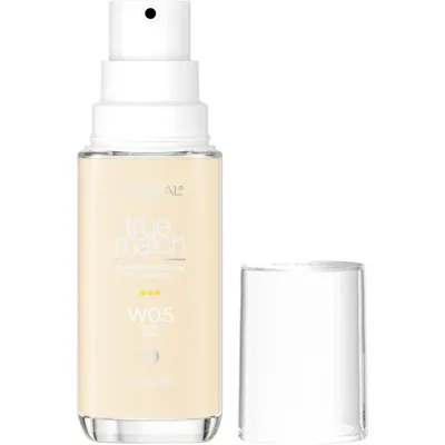 ロレアル パリ トゥルーマッチ クリームファンデーション W0.5 ウォームライト 約30mL L'Oreal Paris True Match Cream Foundation Makeup, W0.5 Warm Light, 1 fl oz 【お取り寄せ商品】