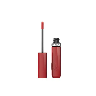 ロレアル パリ インファリブル ラック レジスタンス リキッドリップ ドリンクインローズ 約3.8mL L'Oreal Paris Infallible Lacque Resistance Liquid Lipstick, Drink In Rose, 0.13 fl oz 【お取り寄せ商品】