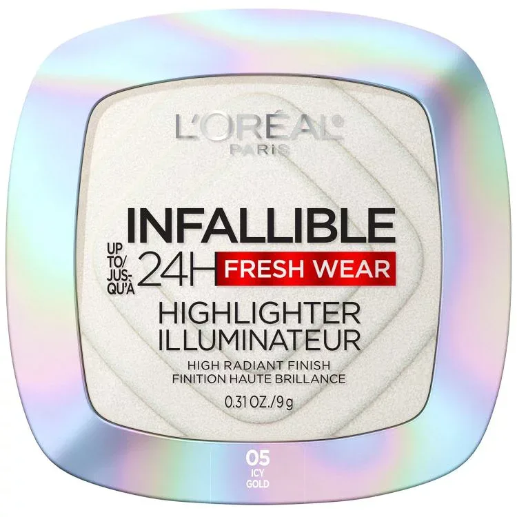 ロレアル パリ インファリブル 24時間ウェア ハイライターパウダー アイシーゴールド 約8.8g L'Oreal Paris Infallible Up To 24Hr Highlighter, Powders, Icy Gold, 0.31 Oz 【お取り寄せ商品】