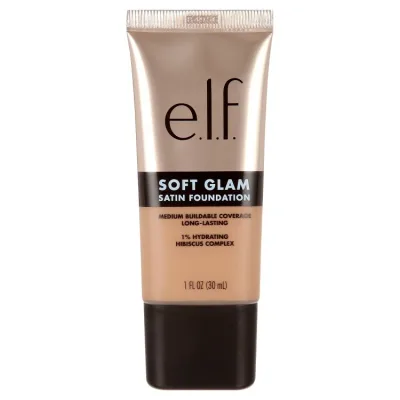 エルフ ソフトグラム サテンファンデーション 43 タン クール 約30mL e.l.f. Soft Glam Satin Foundation, 43 Tan Cool, 1 fl oz 【お取り寄せ商品】
