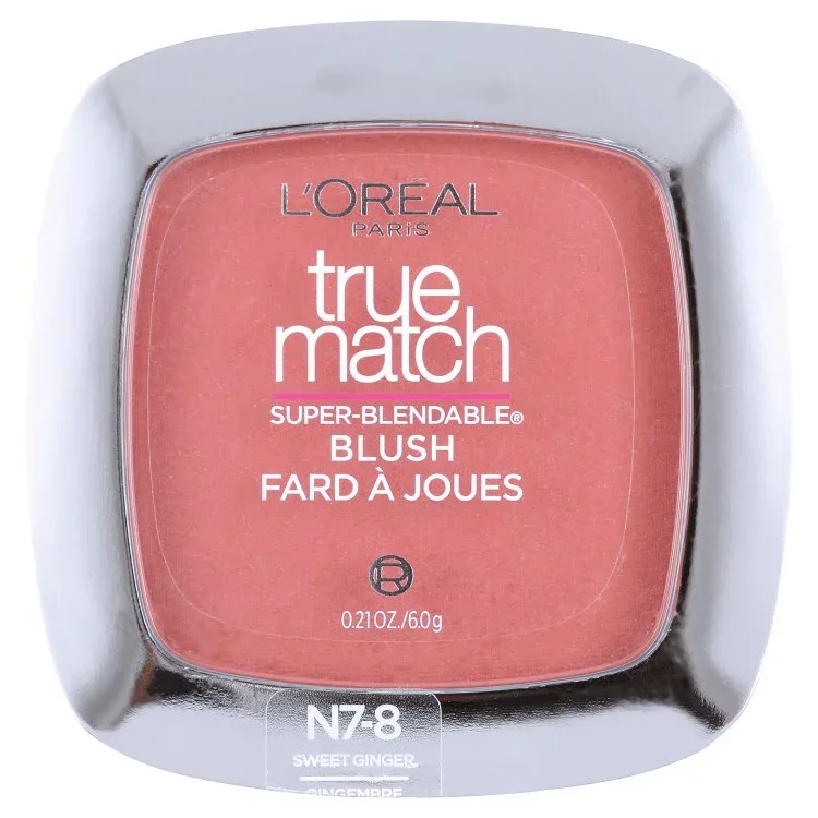 ロレアル パリ トゥルーマッチ スーパー ブレンダブルブラッシュ スイートジンジャー 約6g L'Oreal Paris True Match Super Blendable Blush, Soft Powder Texture, Sweet Ginger, 0.21 oz 【お取り寄せ商品】