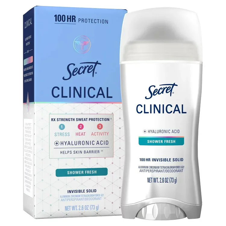 シークレット クリニカル 100HRデオドラント インビジブルソリッド シャワーフレッシュ 73g Secret Clinical 100HR Deodorant, Invisible Solid, Shower Fresh, 2.6 oz 【お取り寄せ商品】