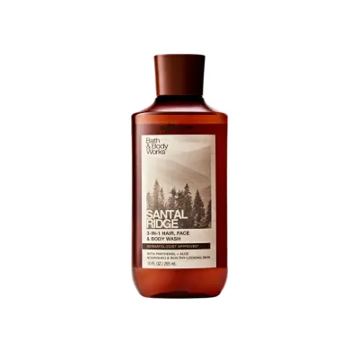 バス&ボディワークス サンタルリッジ 3-in-1 ヘア フェイス&ボディウォッシュ 295ml Bath & Body Works Santal Ridge3-in-1 Hair, Face & Body Wash 10 fl oz / 295 ml 【お取り寄せ商品】