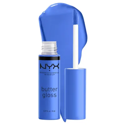 ニックス プロフェッショナル メイクアップ バターグロス 44 ブルーベリータルト ペリウィンクルブルー 約8mL NYX Professional Makeup Butter Gloss - Blueberry Tart (Periwinkle Blue) 【お取り寄せ商品】