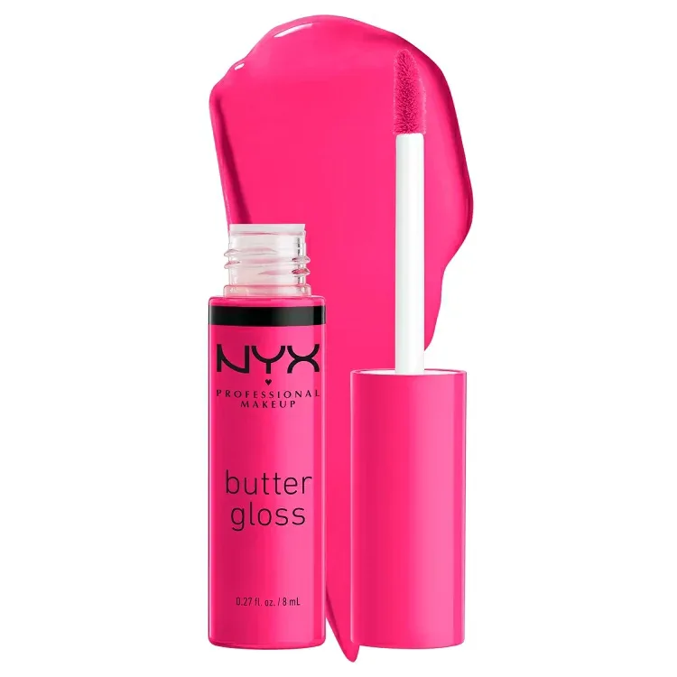 ニックス プロフェッショナル メイクアップ バターグロス 38 サマーフルーツ ホットピンク 約8mL NYX Professional Makeup Butter Gloss - Summer Fruit (Hot Pink) 【お取り寄せ商品】