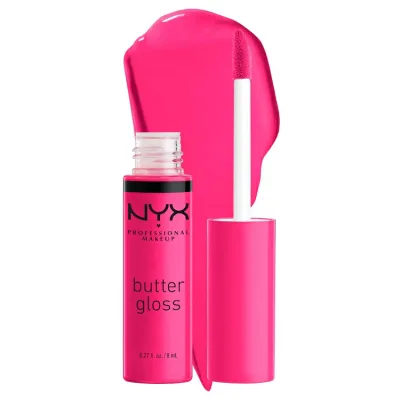 ニックス プロフェッショナル メイクアップ バターグロス 38 サマーフルーツ ホットピンク 約8mL NYX Professional Makeup Butter Gloss - Summer Fruit (Hot Pink) 【お取り寄せ商品】