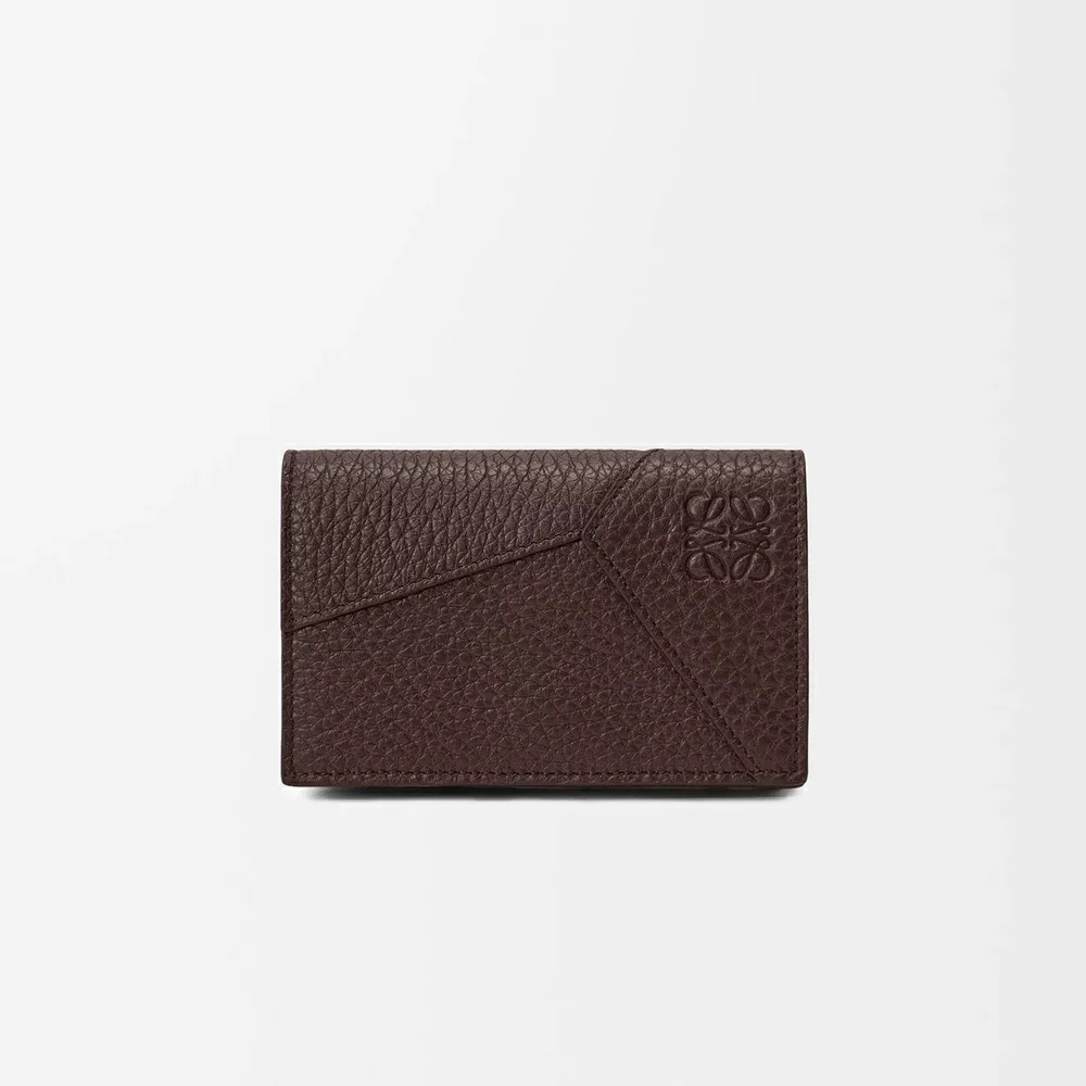 ロエベ LOEWE 2026秋冬メンズ パズル ビジネス カードホルダー サプルグレインカーフ【チョコレート 】【送料無料】【正規品】