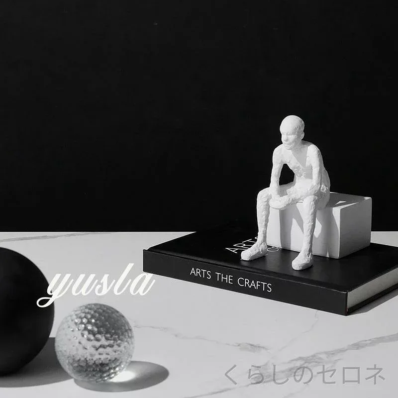 インテリア 置物 オブジェ 人物像 シンプル モダン 高級感 高見え 上品 空間演出 玄関 リビング テレビ台 テレビボード 飾り棚 装飾品 モデルルーム ホテル 民泊 ゲストハウス カフェ 店舗用 デザイン雑貨 おしゃれ