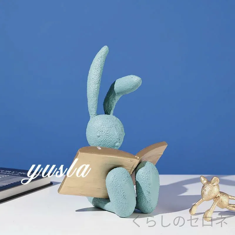 キッズ インテリア 置物 オブジェ うさぎ ラビット モダン シンプル かわいい キャラクター 雑貨 リビング 玄関 テレビ台 子供部屋 モデルルーム 北欧風 おしゃれ 癒し 卓上 デコレーション 装飾