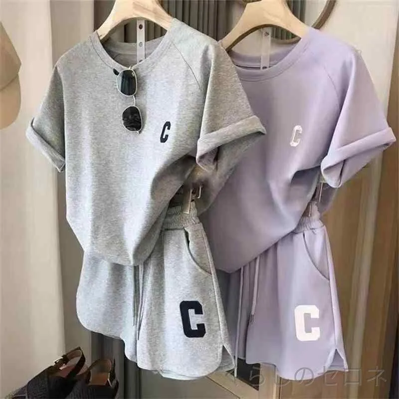 春夏 レディース ゆったり 短袖 Tシャツ ショーツ セット カジュアル スポーツ プリント アルファベット ルーズフィット トップス ボトムス インナー 部屋着 通勤 通学 アウトドア 吸湿速乾 軽量 綿素材 ブラック ピンク系