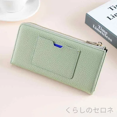レディース 長財布 本革 L字ファスナー RFID スキミング防止 スマホ収納可能 小銭入れ カード入れ 大容量 多機能 高見え 上品 大人可愛い おしゃれ シンプル 無地 クラッチバッグ