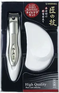 グリーンベル 匠の技 キャッチャーつめきり&ステンレスつめやすりセット G−1002