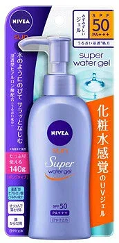 ニベアUV ウォータージェル ポンプタイプ 140g SPF50 PA+++
