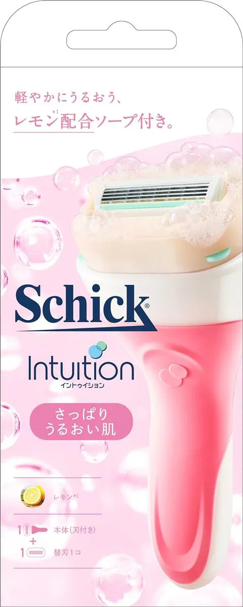 Schick(シック) イントゥイション さっぱりうるおい肌 ホルダー(刃付き+替刃1コ入) 女性用 カミソリ