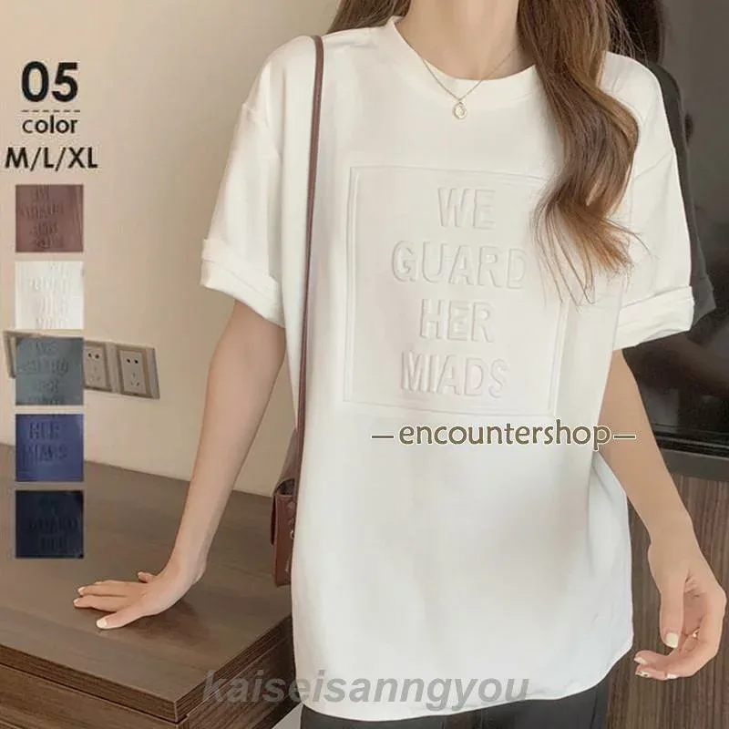 tシャツ レディース 半袖 カットソー Tシャツ 大きいサイズ ロング丈 ロングT トップス 体型カバー 上着 夏服 着痩せ ゆったり