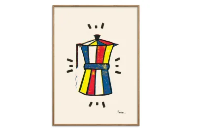 【在庫限り】【再入荷なし】Poster & Frame × PSTR Studio ポスター/アートプリント 50×70cm Reubens - Coffee time【アート イラスト インテリア 北欧雑貨 ウォールアート 額縁 壁紙 おしゃれ 壁掛け