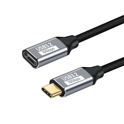 USB C ケーブル T ype-C usb3.2gen2延長ケーブル PD対応 100W/5A急速充電 高速データ転送 高耐久ナイロン編み Type-C オス - メス ケ ーブル Type C機種対応 50CM