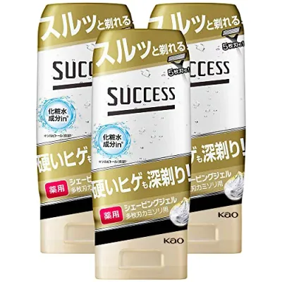 SUCCESS サクセス 【まとめ買い】薬用シェービングジェル 多枚刃カミソリ用 180g×3個セット