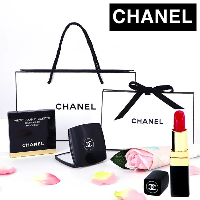 CHANEL(シャネル) ミロワール ドゥーブル ファセット& ルージュ ココ ギフトセット【ソープフラワーブーケ:ピンク】